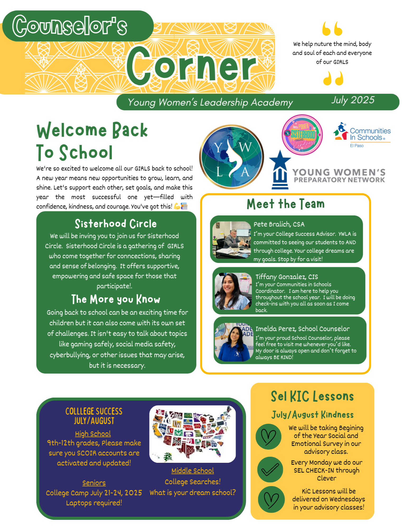counselors corner