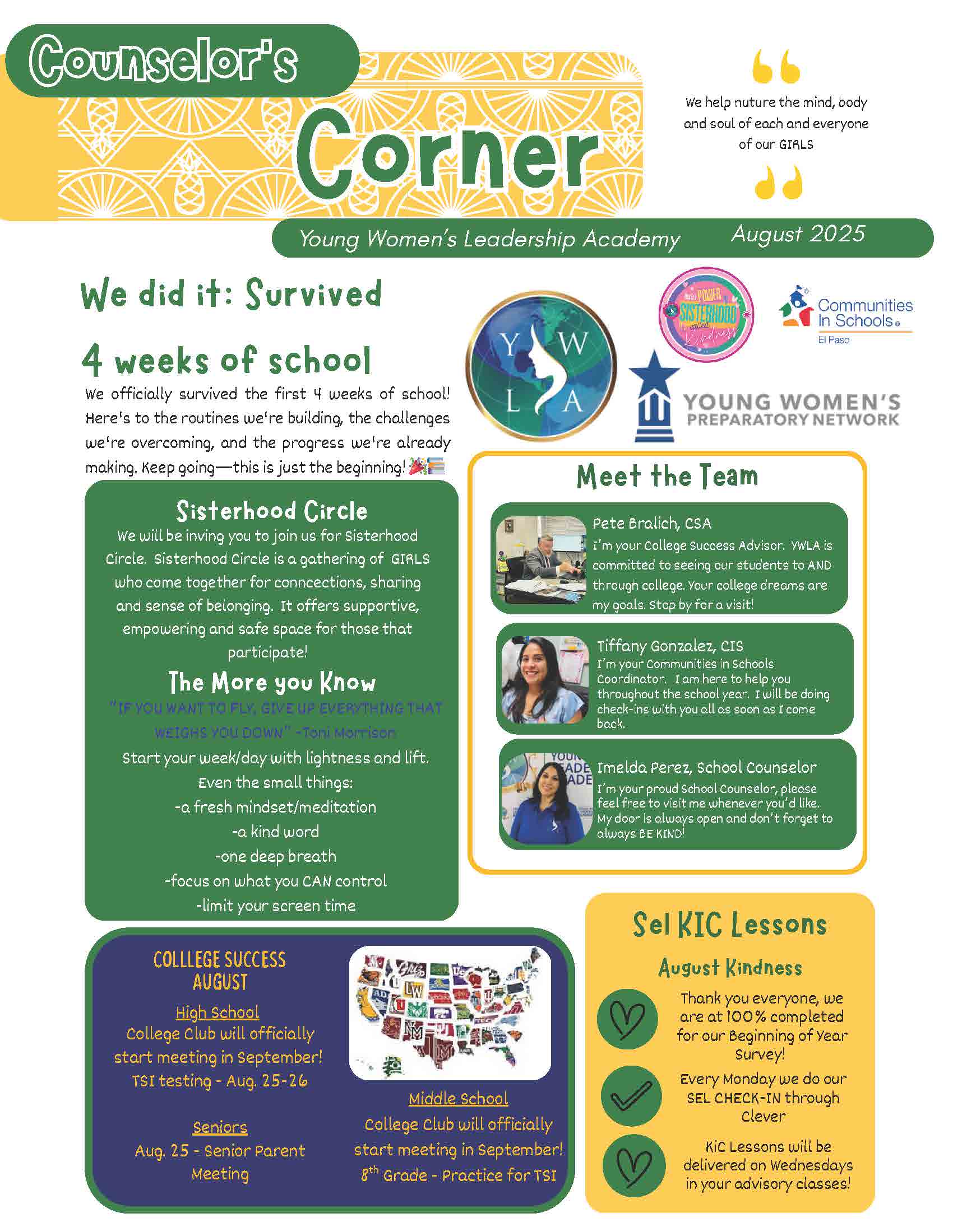 counselors corner