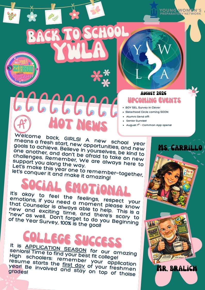counselor corner newsletter for August