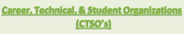 CAREER, TECHNICAL & STUDENT ORGANIZATIONS (CTSO'S)