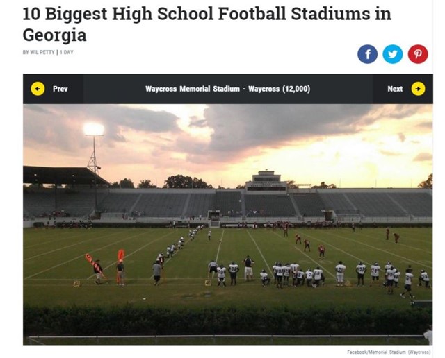 10 BIGGEST HIGH SCHOOL FOOTBALL STADIUMS IN GEORGIA