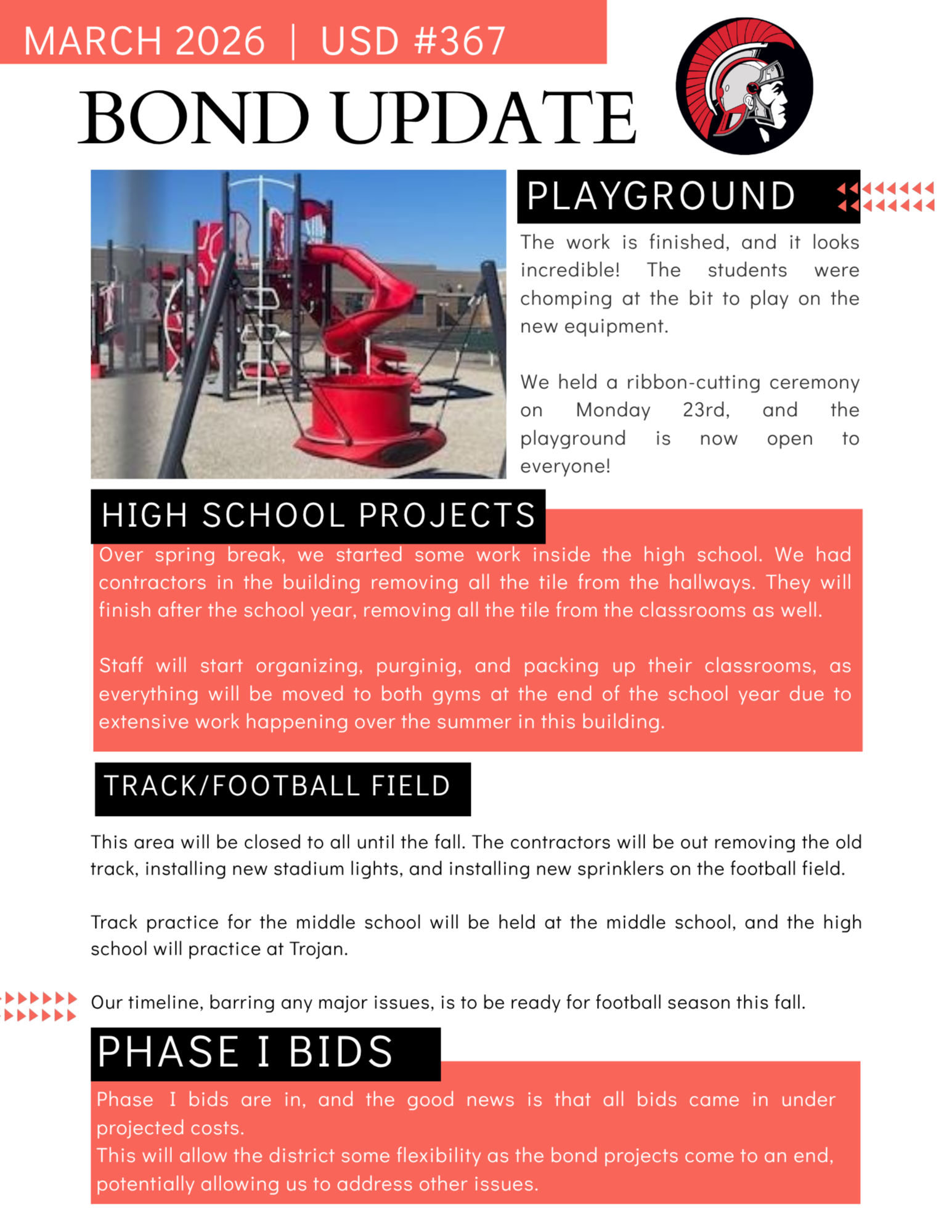 bond update flyer