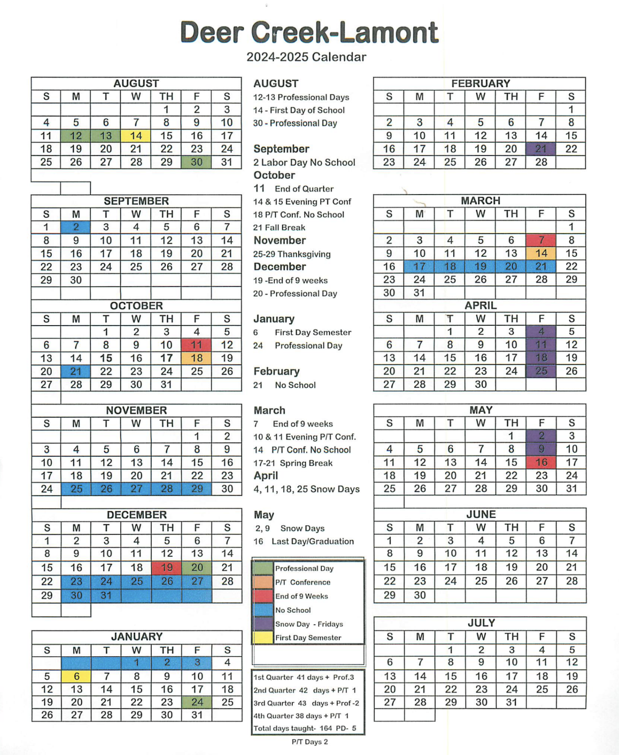 24-25 School Calendar