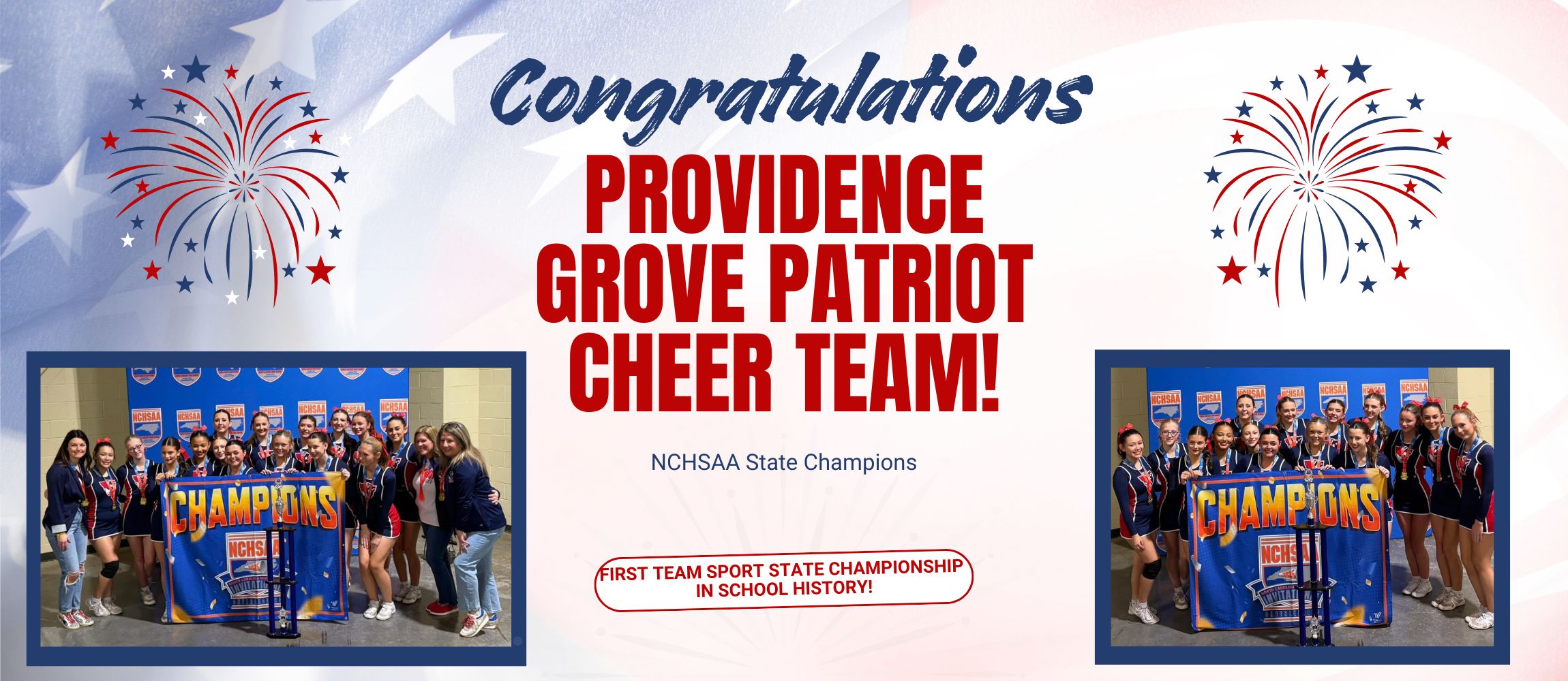 PGHS NCHSAA Cheer Champions