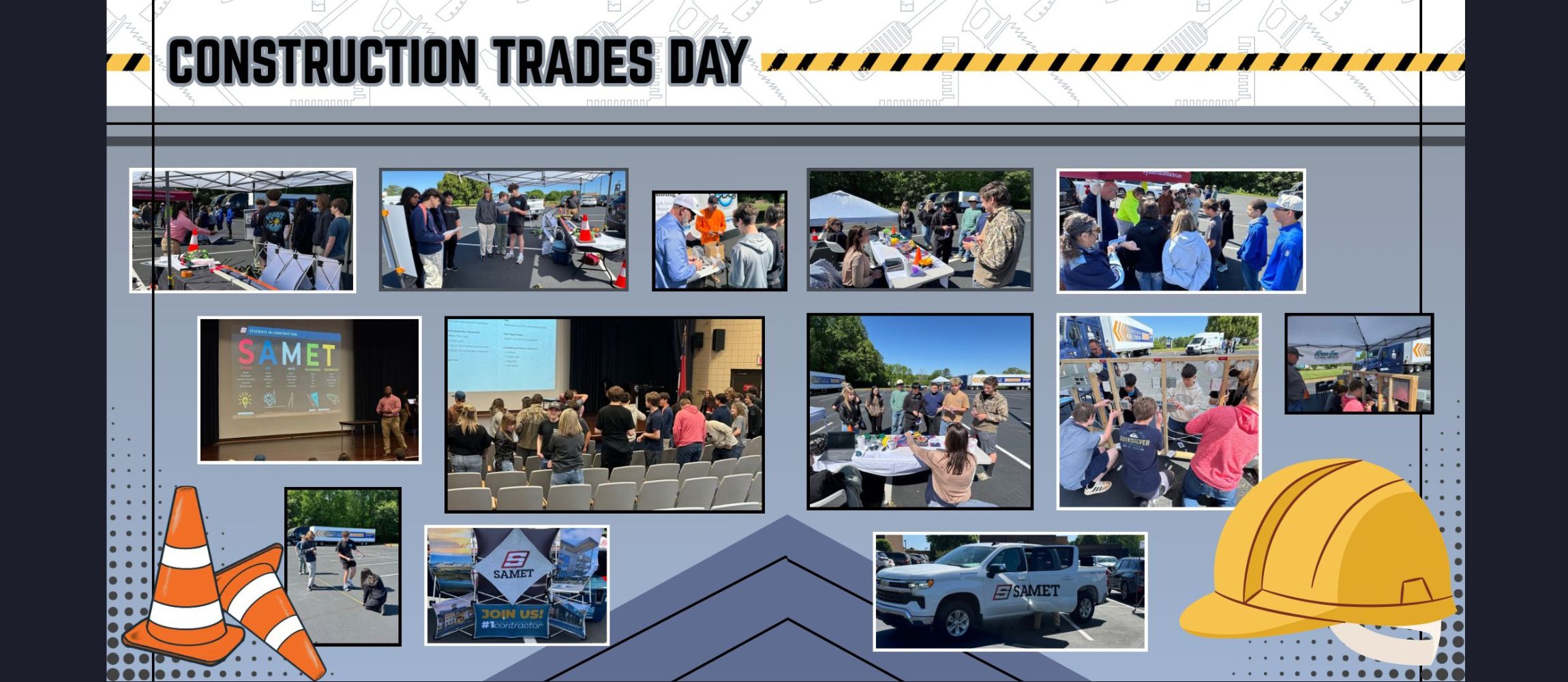 RCSS hosted Construction Trades Day at RCC with Samet &amp; local partners. RECHS &amp; UR 6-12 students explored plumbing, electrical, mechanical, framing &amp; sanitation through hands-on activities, teamwork &amp; real-world career exposure in the construction industry.