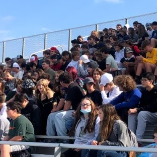 students in the bleachers