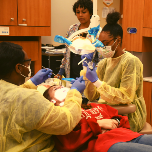 Walker Career Center learn skills for a future dental career