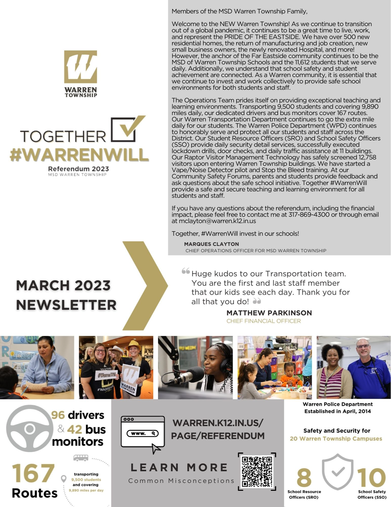 March Newsletter Front