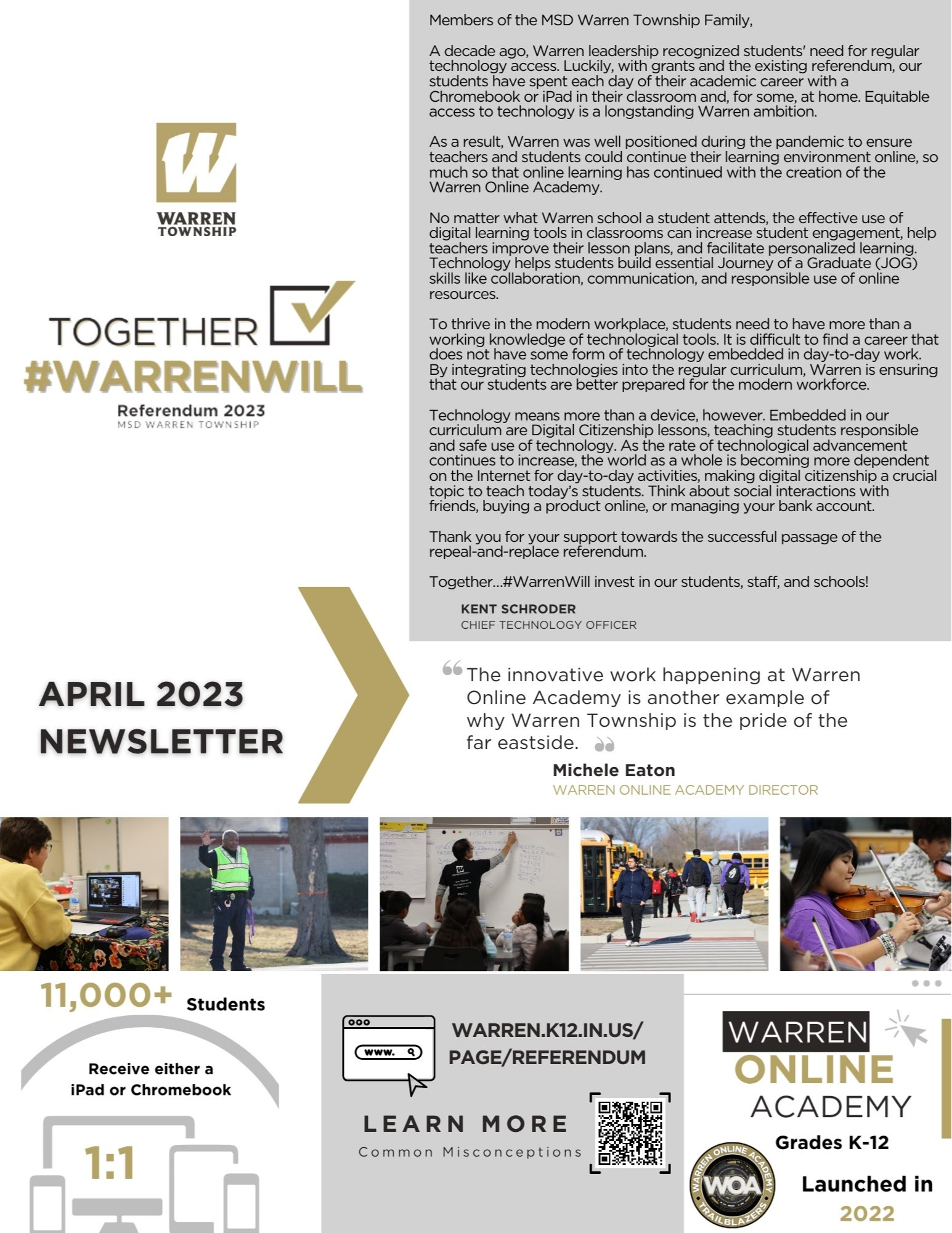 April Newsletter Front