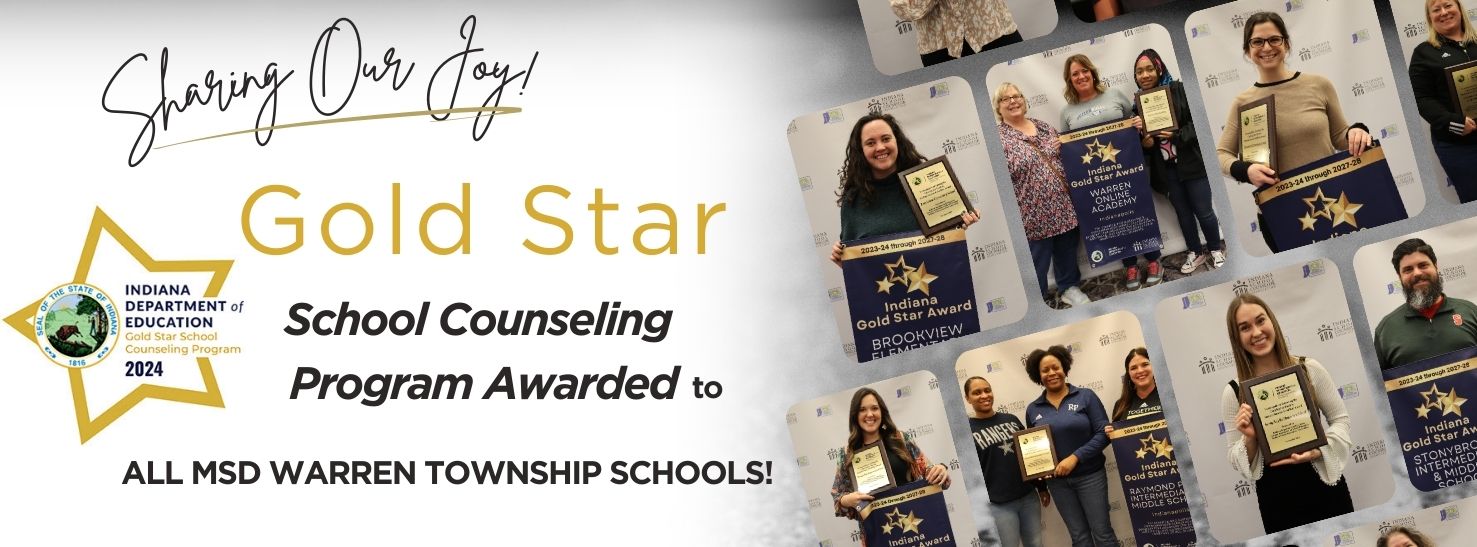 Gold Star School Counseling Program Awarded to all MSD Warren Township Schools