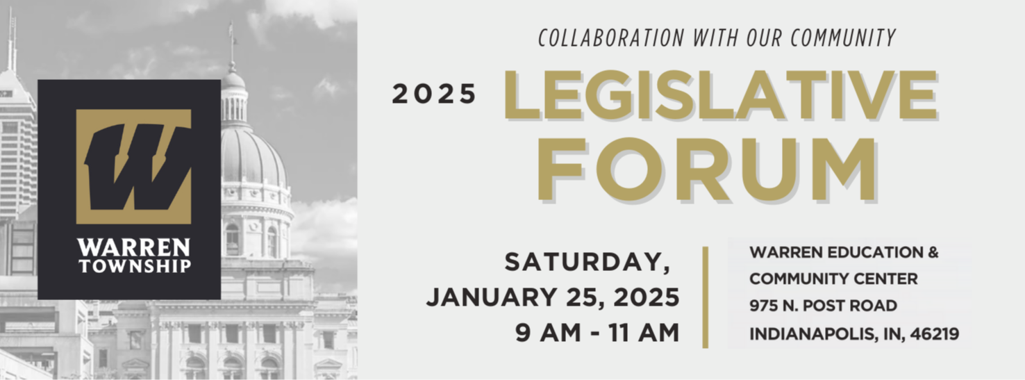 Legislative Forum Saturday January 25th from 9-11am