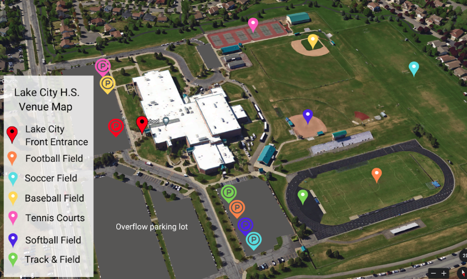 lake city venue map