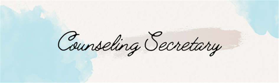Counseling Secretary banner