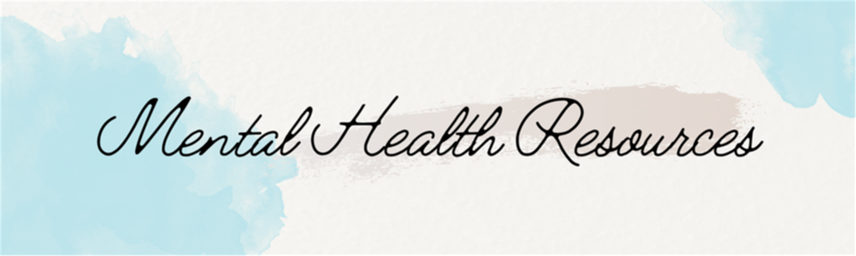 Mental Health Resources banner