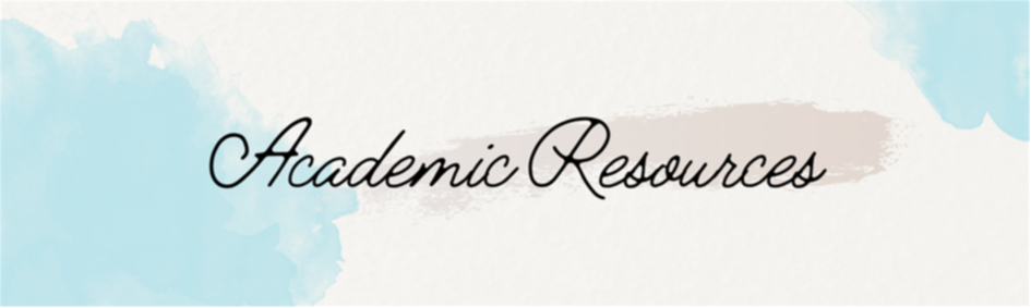 Banner reads Academic Resources
