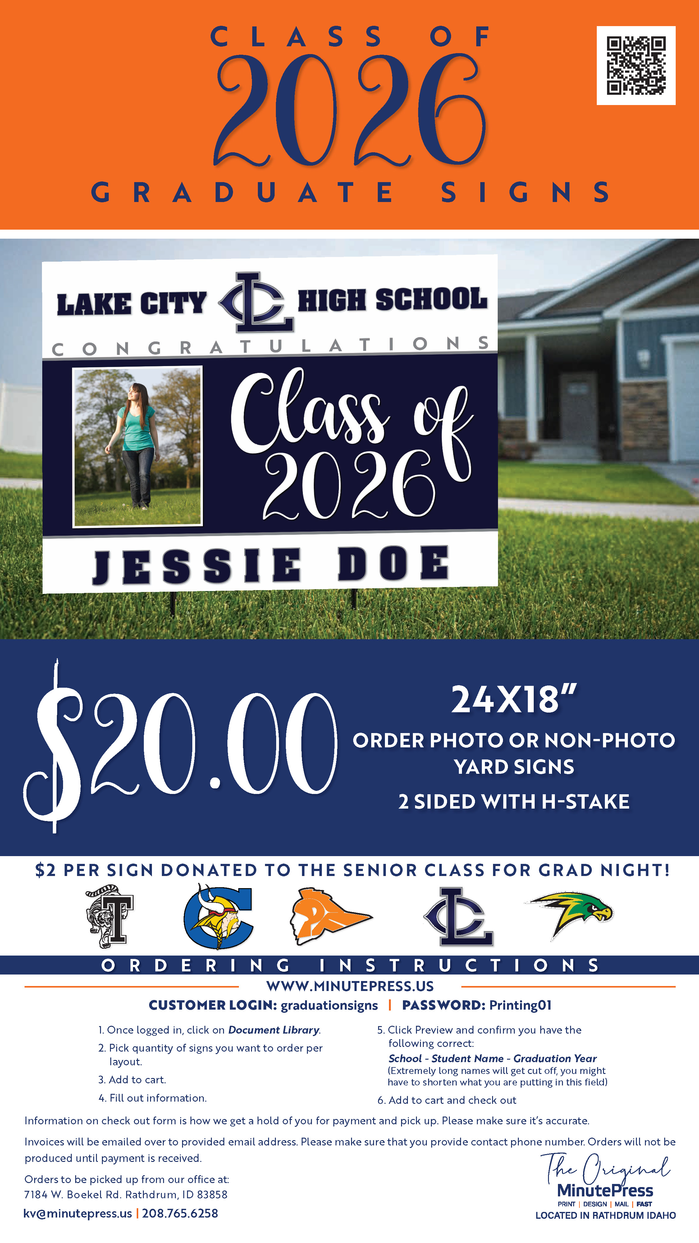 Graduation yard sign