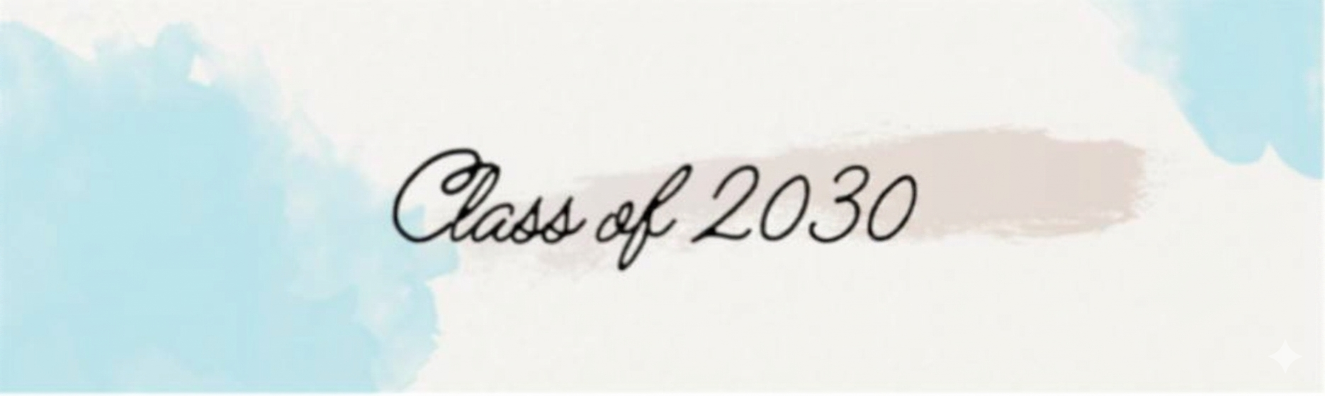 Banner reads Class of 2030