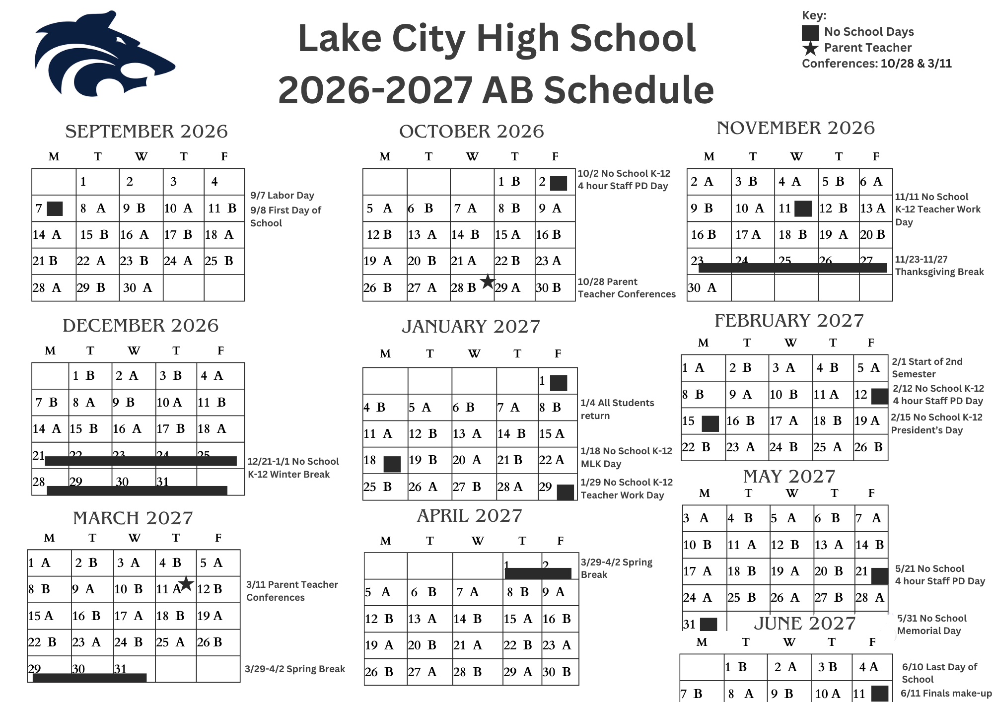 26-27 A/B Calendar