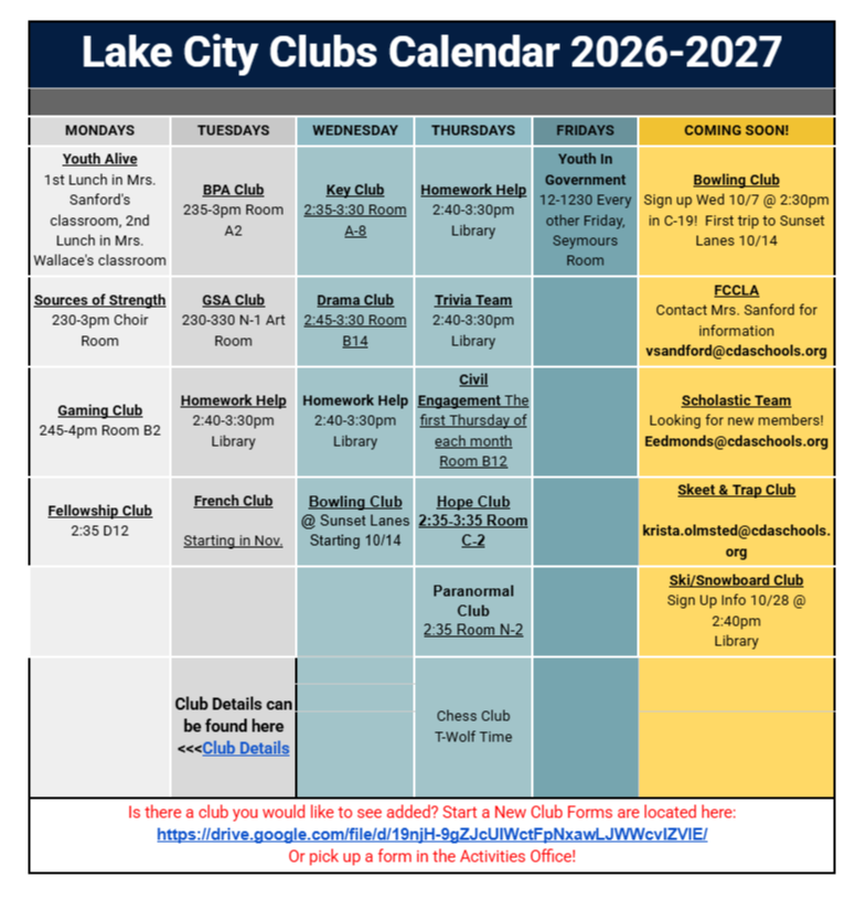 clubs