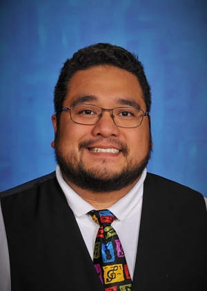 Mr. Madrid with a musical tie