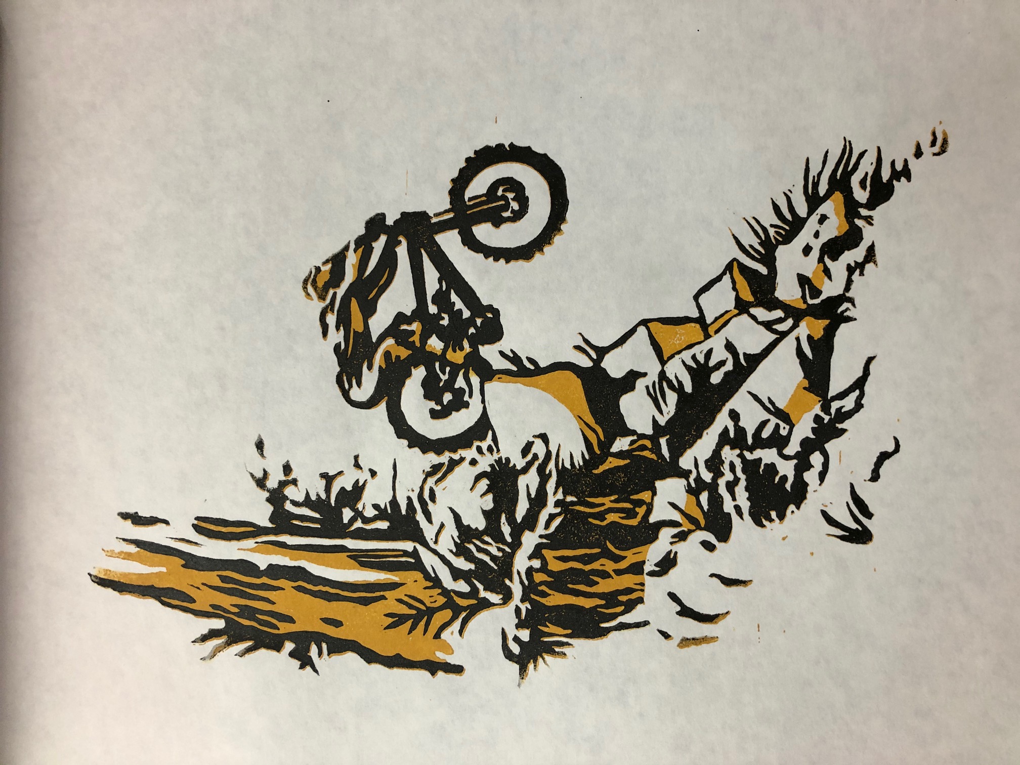 Linocut Print