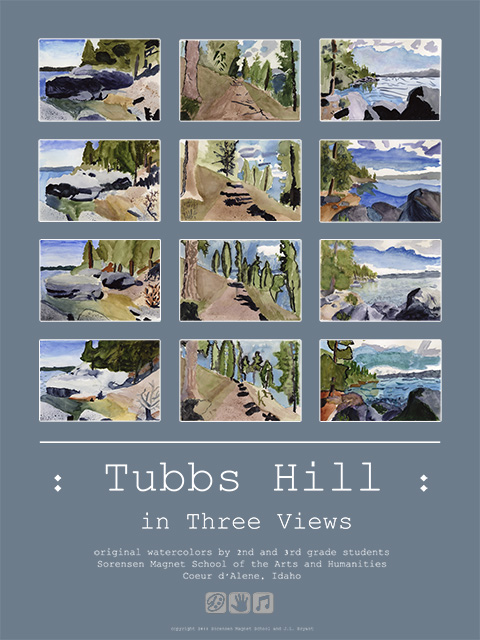 Tubbs Hill in Three Views, Jessica Bryant residency, 2011