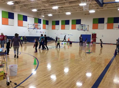Students playing