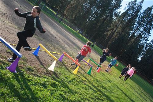 Students playing