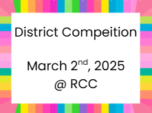 Competition Date - February 10th in Douglass Gym