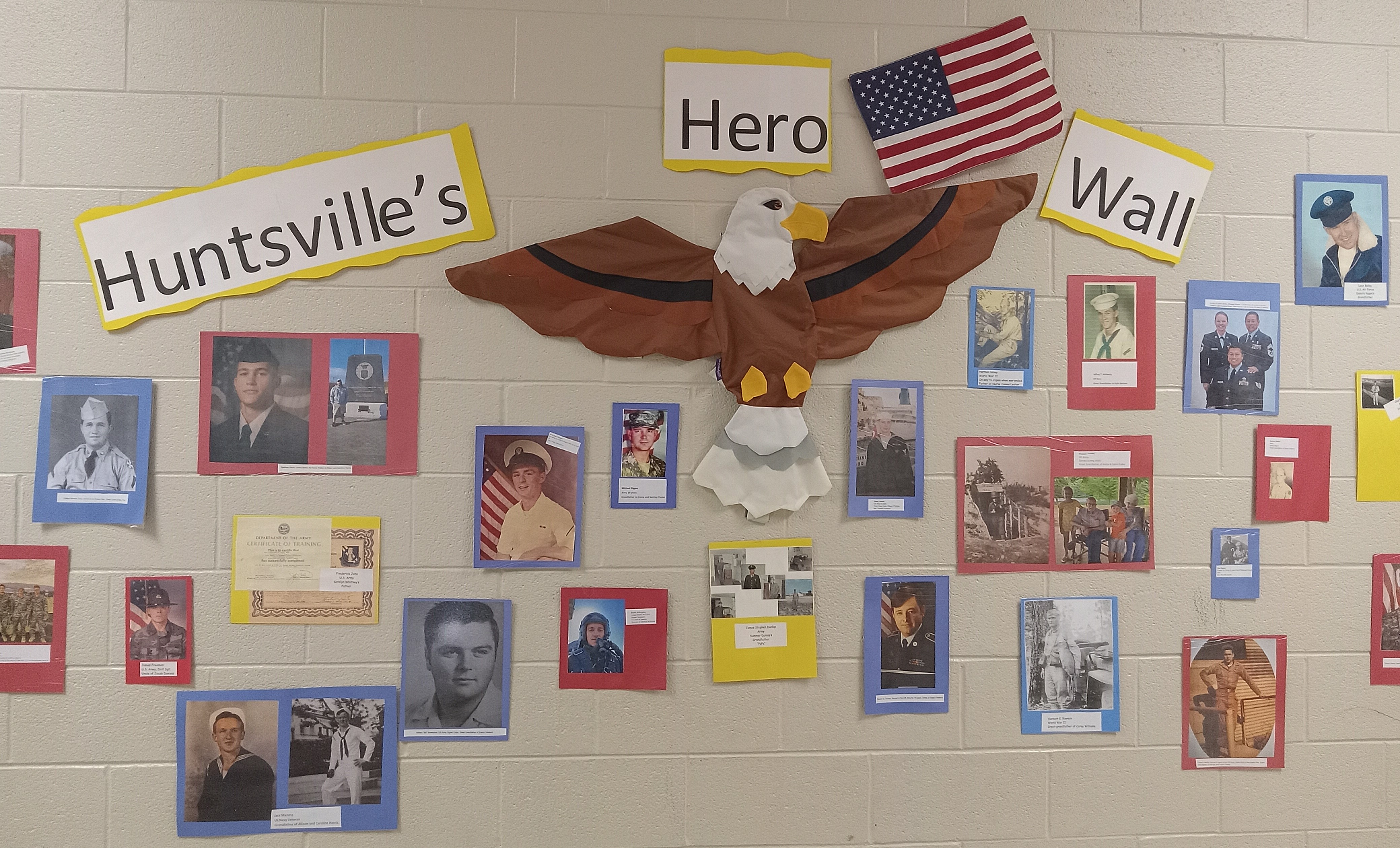 Huntsville heroes wall