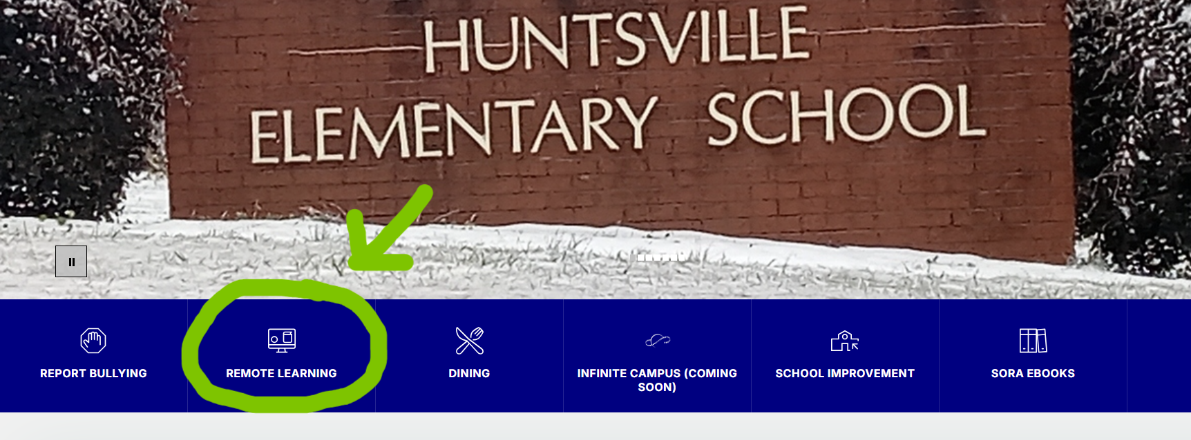 Huntsville Elementary Sign