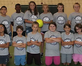 Volleyball team with their uniforms