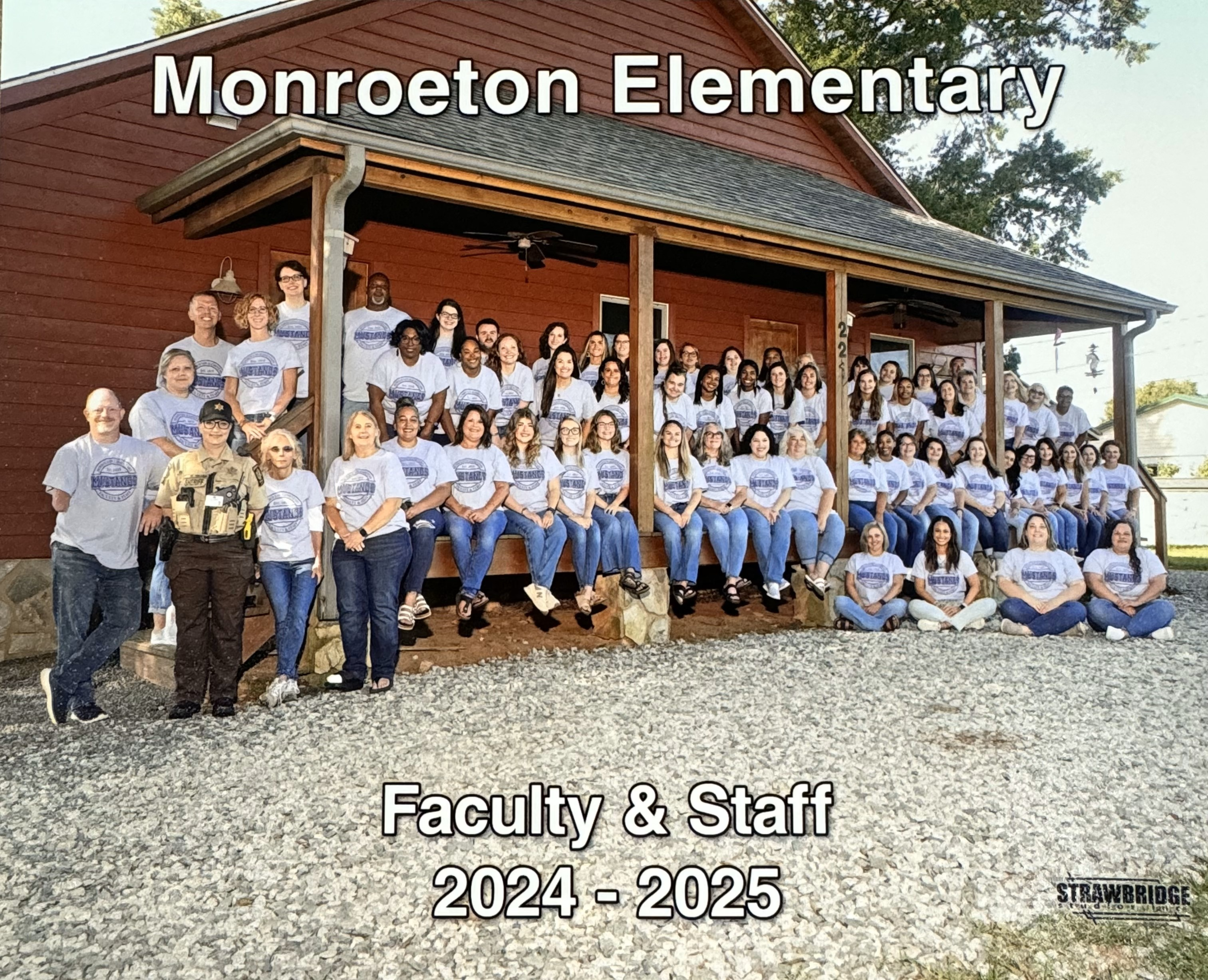 Monroeton staff posing for a staff photo