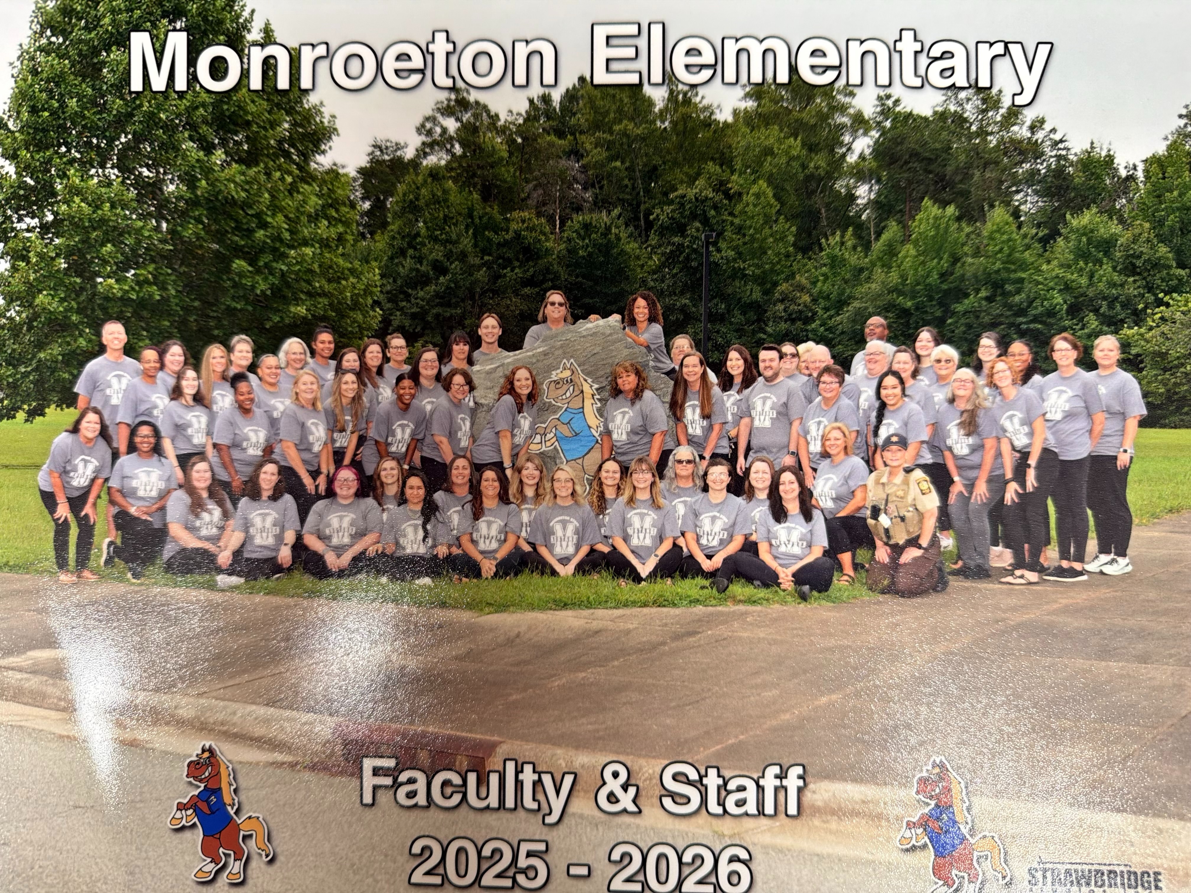 Monroeton staff posing for a staff photo