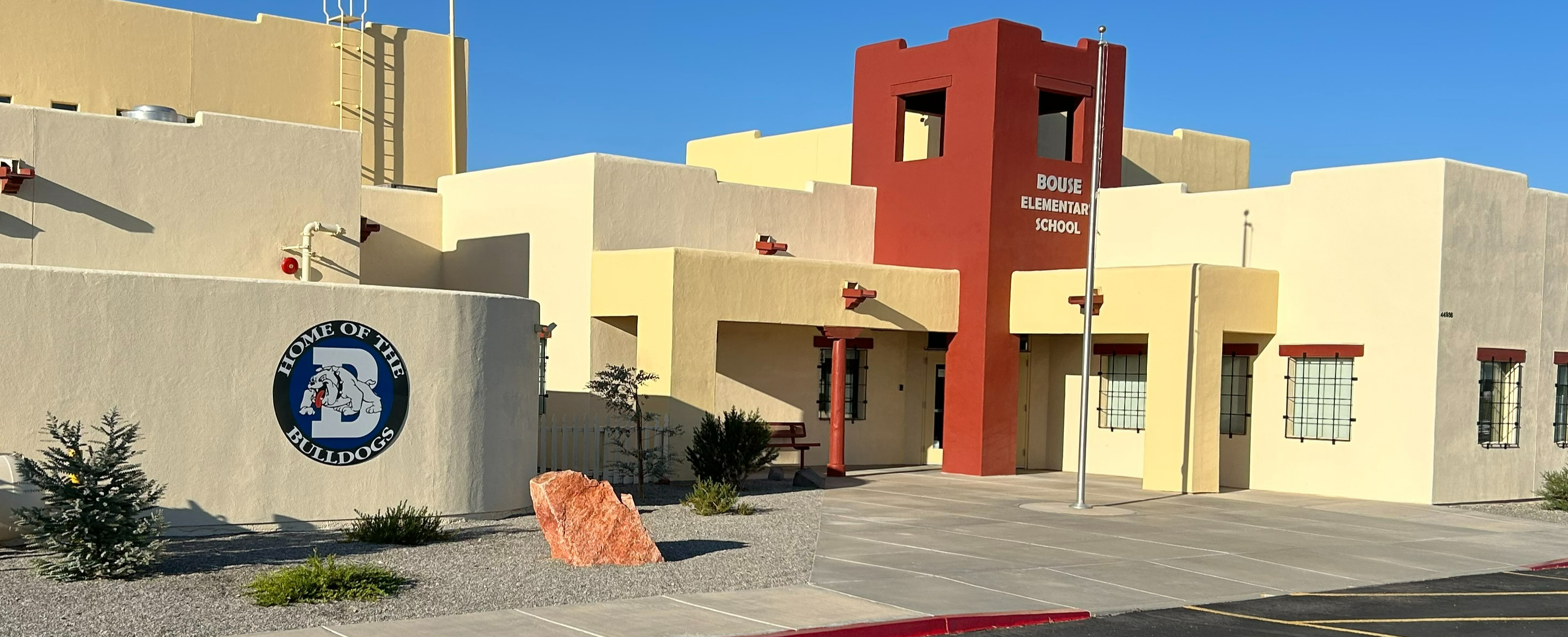 Outside of Bouse Elementary School building 