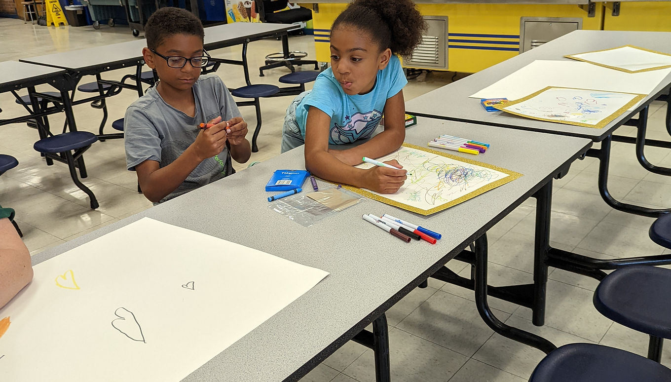 Student and teacher working