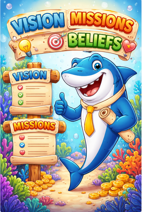 Shark Mission & Vision Sign
