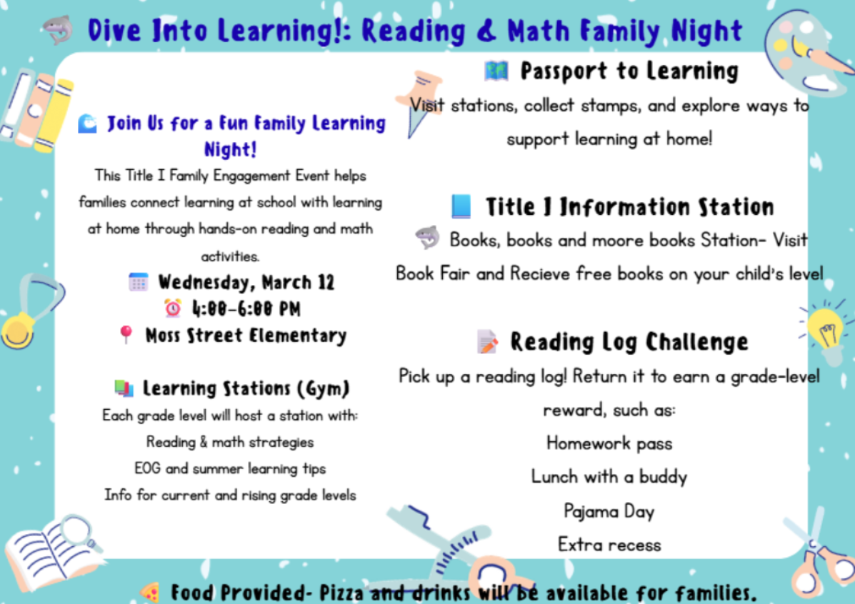 Title I Reading Night Flyer