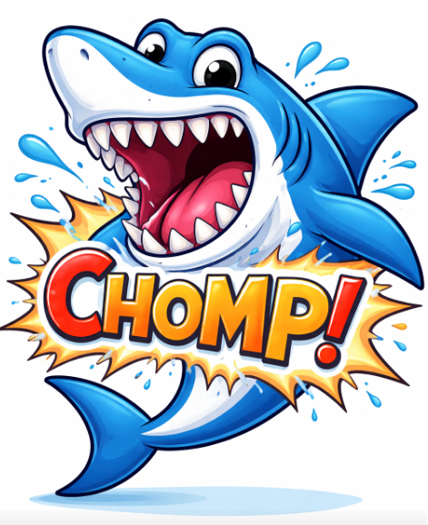 Shark with the word Chop