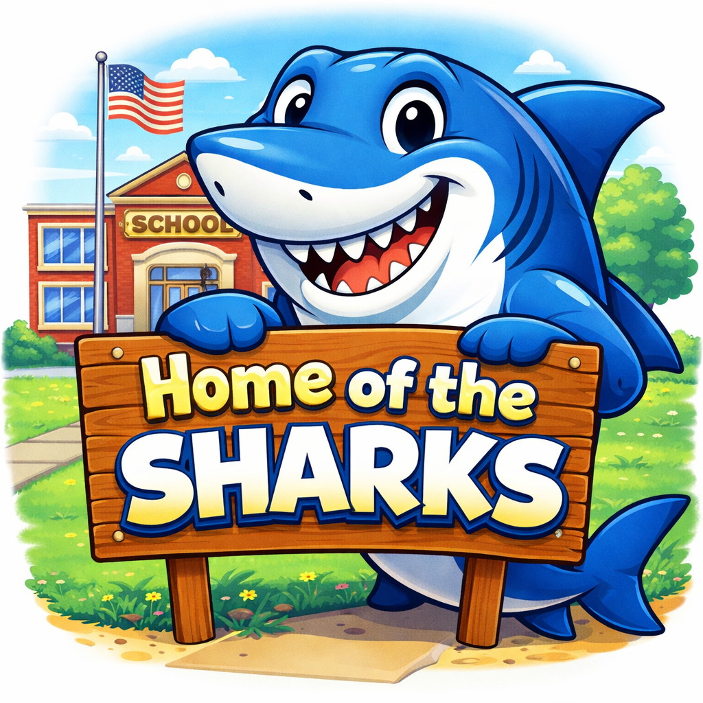 Home of the Sharks Sign