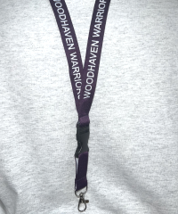 Woodhaven Warriors Purple Embroidered Lanyard