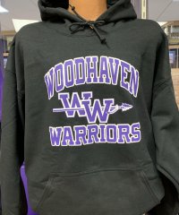 Black Woodhaven Warriors Hoodie 