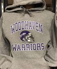 Gray Football Hoodie