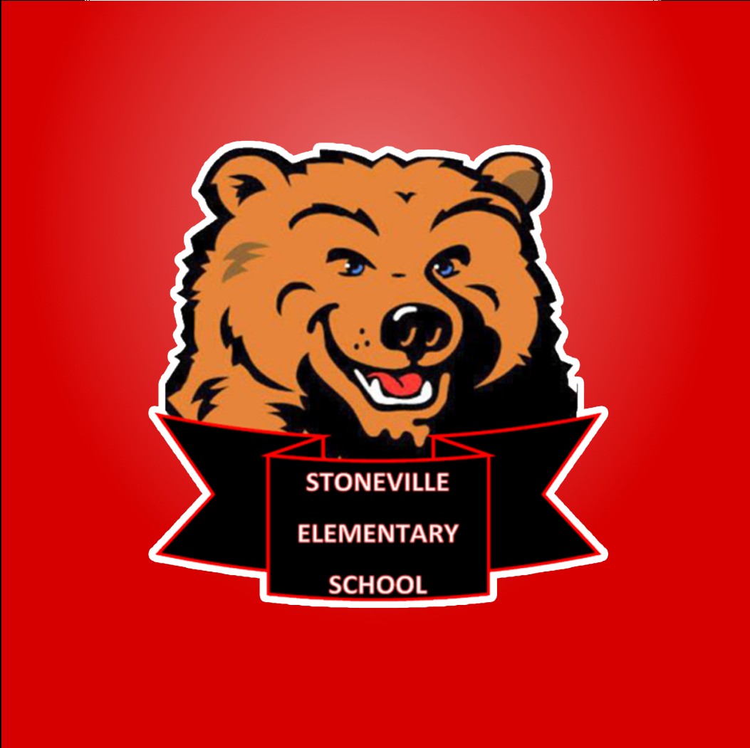 Stoneville Elementary School Bear Mascot Logo
