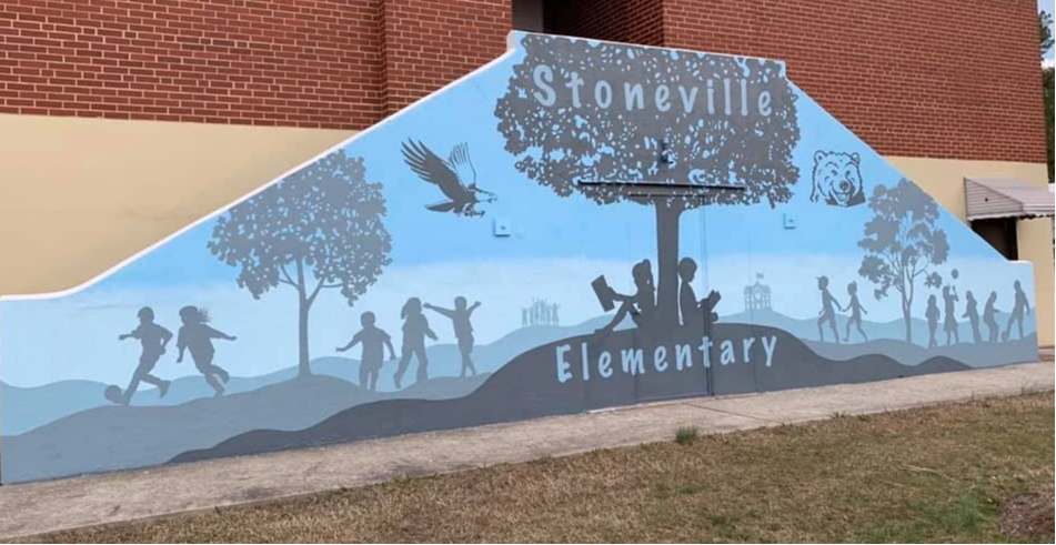 Stoneville Elementary School Mural