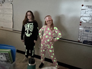 Students dressed for spirit day