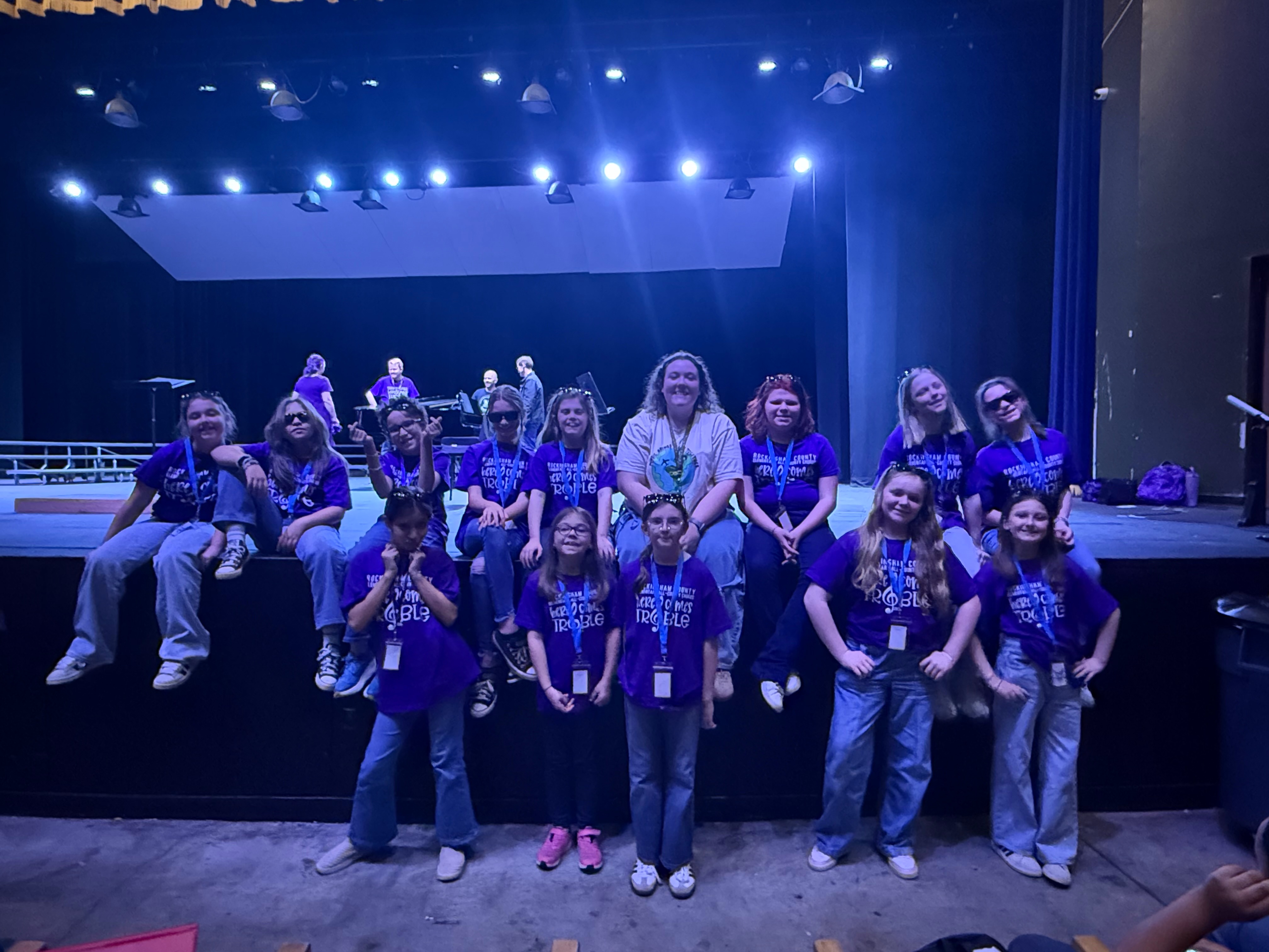 All county chorus Students on Stage at All County Chorus performance