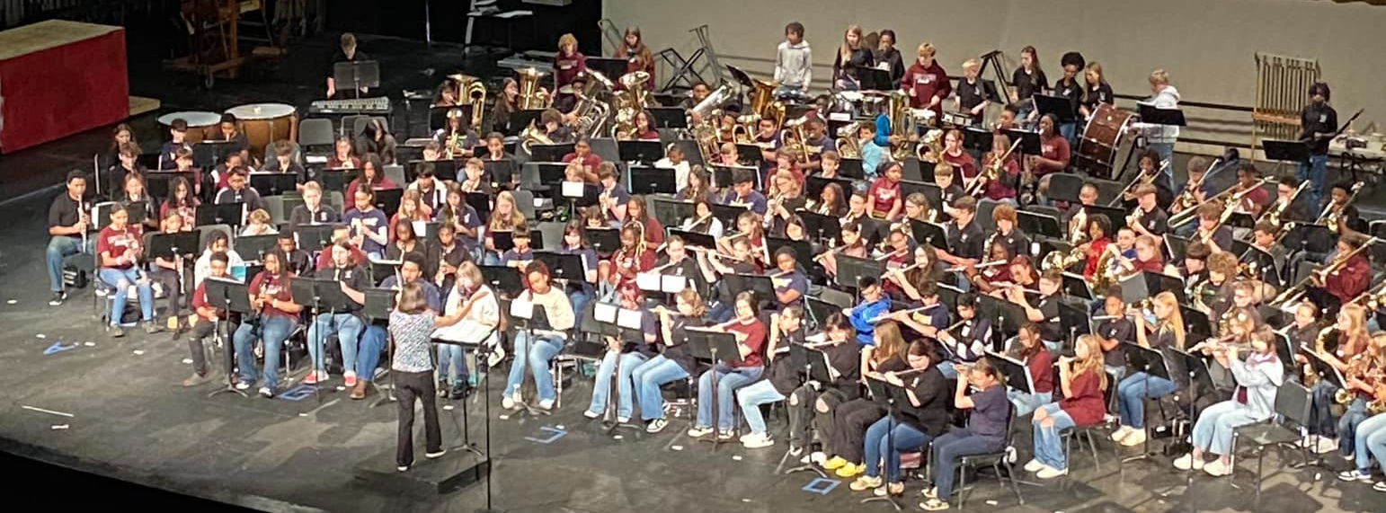 7th Graders all across the district at the Showcase of Bands
