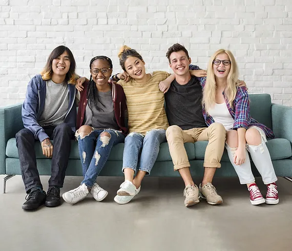 5 people smiling