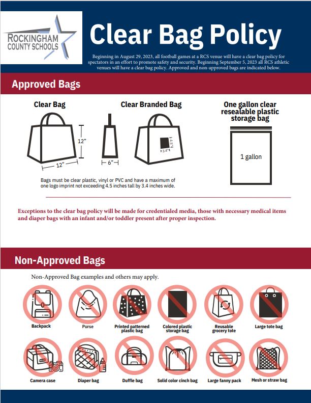 District Clear Bag Policy Guidelines